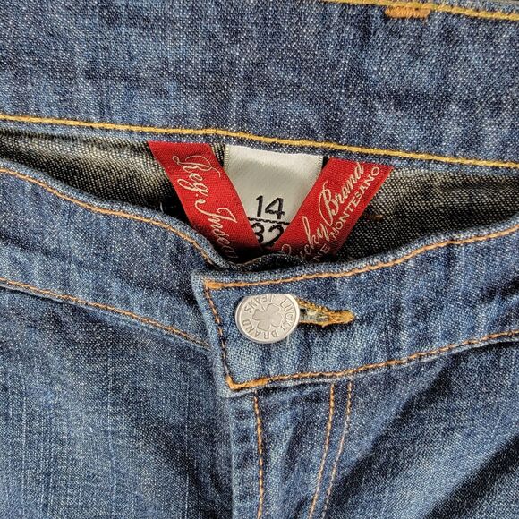 LUCKY BRAND Women's Size 34-35x32 Boot Cut Flare Jeans Mid-Rise Ol' Midtown - Picture 8 of 12